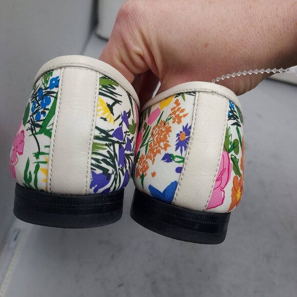 Gucci X KEN SCOTT Jordaan Floral White Horsebit Loafer Shoe - Picture 11 of 11